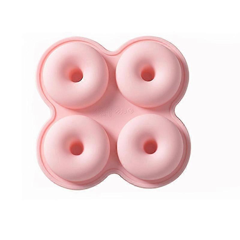 Silikone Donut Bageform 4 Cavity Doughnut Maker Mold Silikone Bageplade Non Stick Doughnut Mold {jkw}