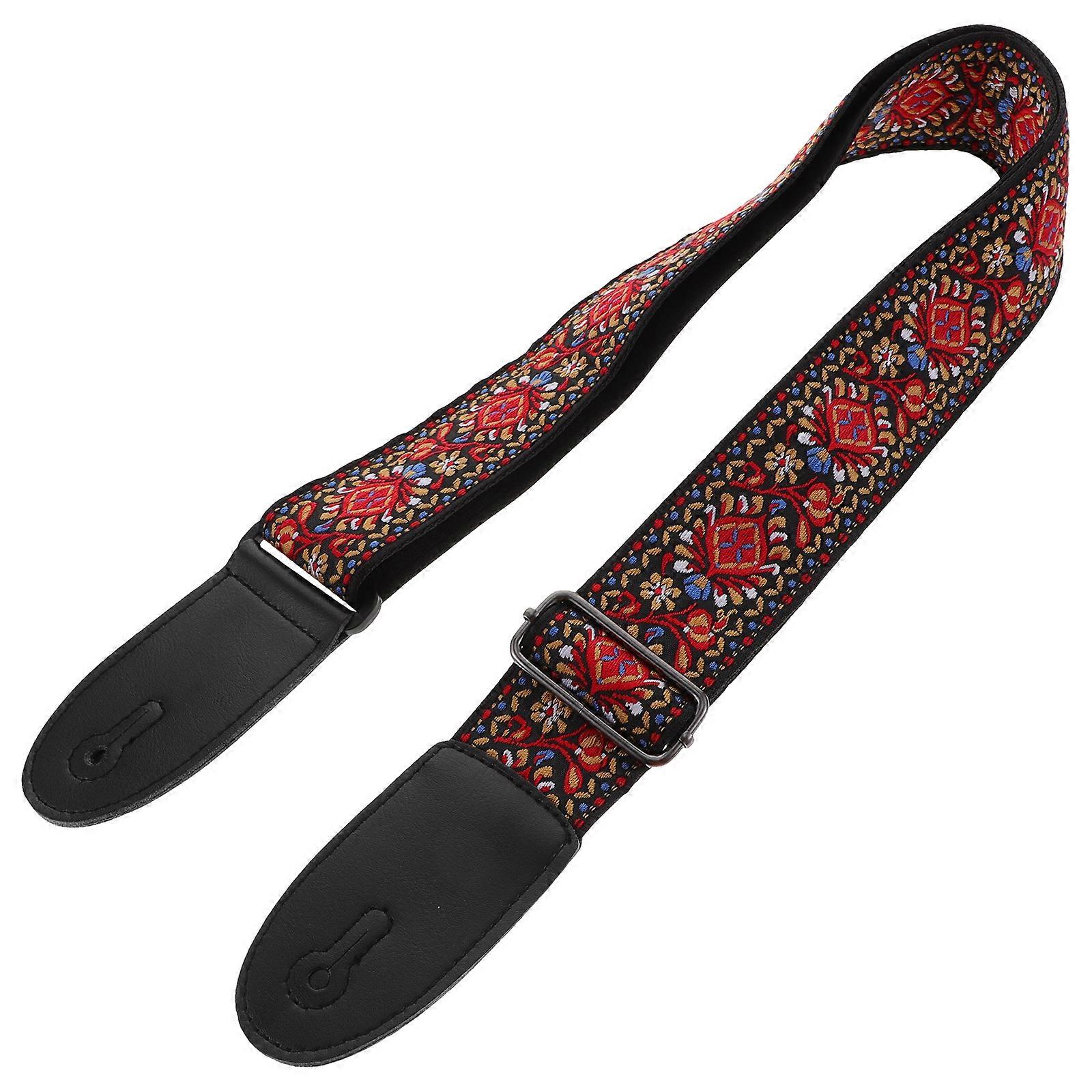 Adjustable Guitar Strap Convenient Lightweight Ukulele National Style Strap