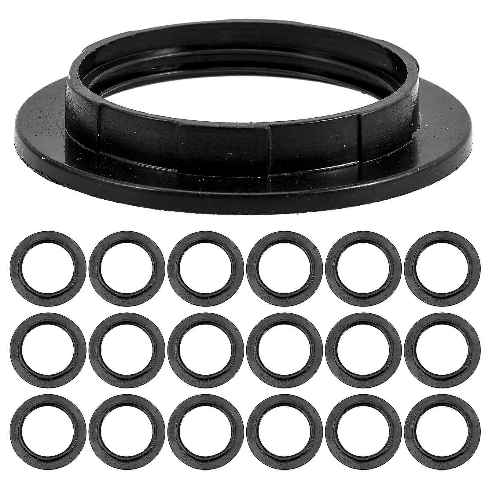 20pcs Lamp Shade Holder E27 Light Socket Collar Ring Replacement Lamp Shade Adapters