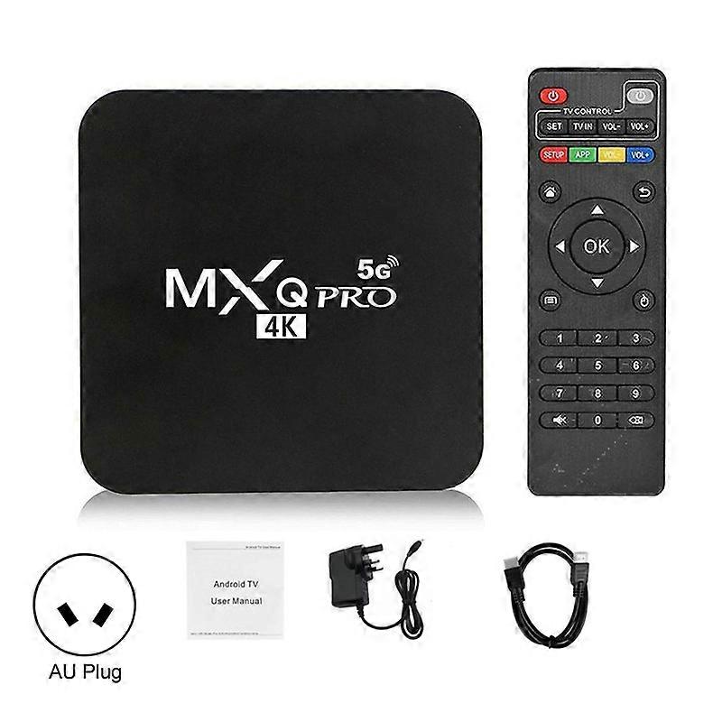 1Set MXQPRO TV Tuner Multifunctional Practical ABS 5G 4K Smart Set Top Box TV Box for Home