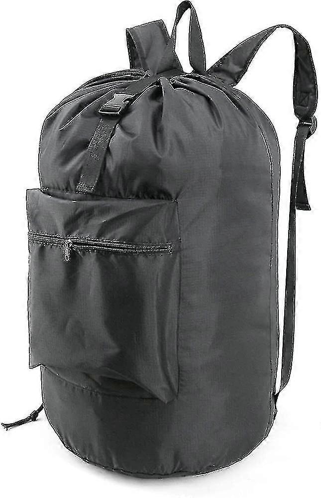 Laundry Bag Backpack With Adjustable Shoulder Straps And Drawstring Closure Heav
