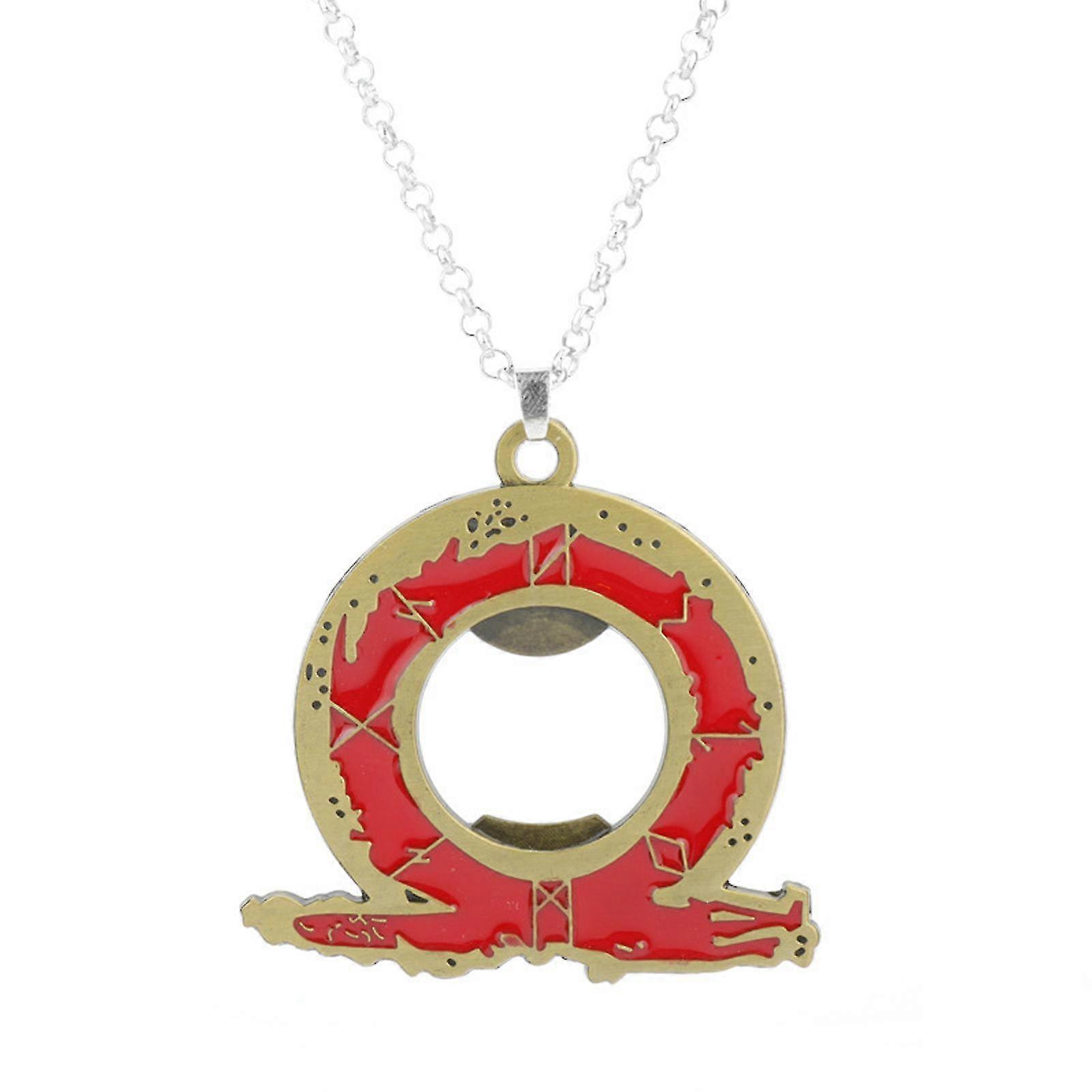 إله الحرب راجناروك حلقة المفاتيح قلادة سلسلة المفاتيح Kratos بليد من الفوضى Leviathan الفأس درع دائم الإبداعية هدية قلادة