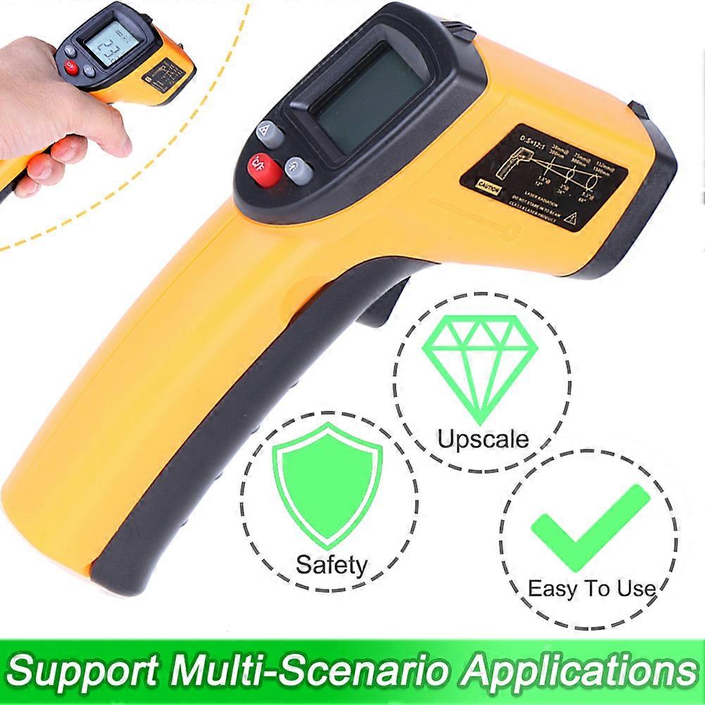 Laser Infrared Thermometer Non-Contact Digital Temperature Gun BBQ Tool