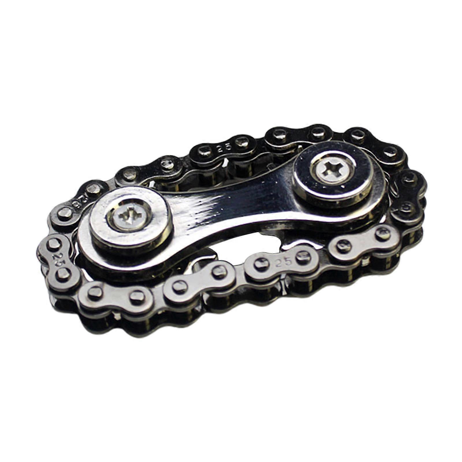 Αλυσίδα ποδηλάτου Fidget Spinner γυροσκόπιο μεταλλικό γρανάζι ανακούφιση άγχους δάχτυλο περιστρεφόμενο παιχνίδι νέο