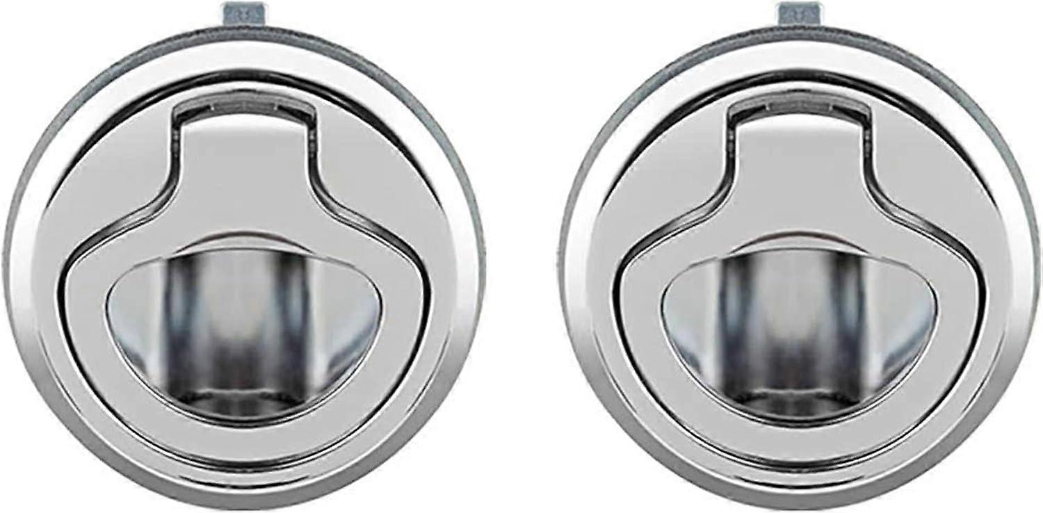 stks zinklegering flush hatch klink, flush door pull hatch slam latch lock voor boot camper, zilver