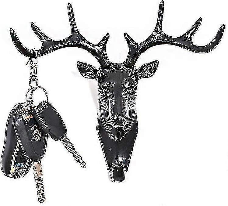 Wall Hook, Creative Deer Head, Deer Head Self Adhesive Wall Hook Hook Animal