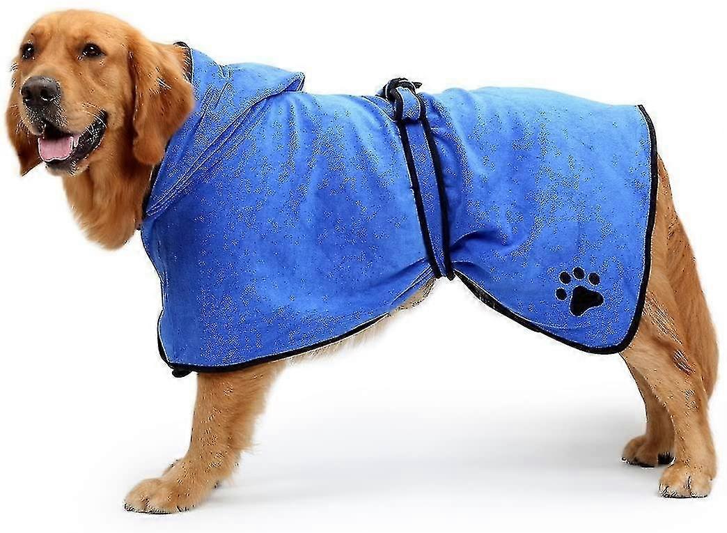 Dog Bath Towel Microfiber Soft Drying Bathrobe Ultra-absorbent