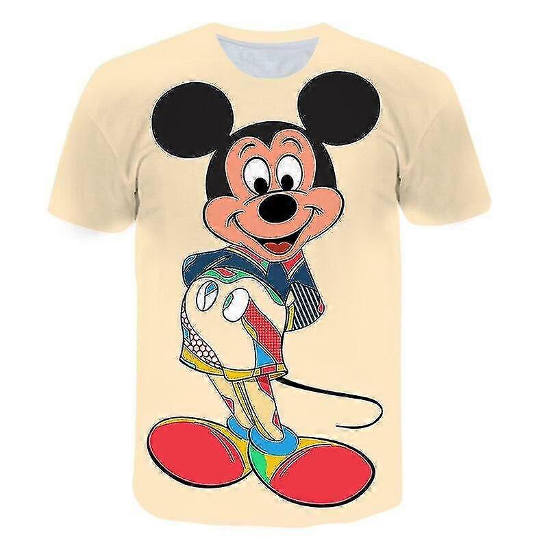 Mickey Mouse Short Sleeve 3d Print T-shirt - 2 High Quality