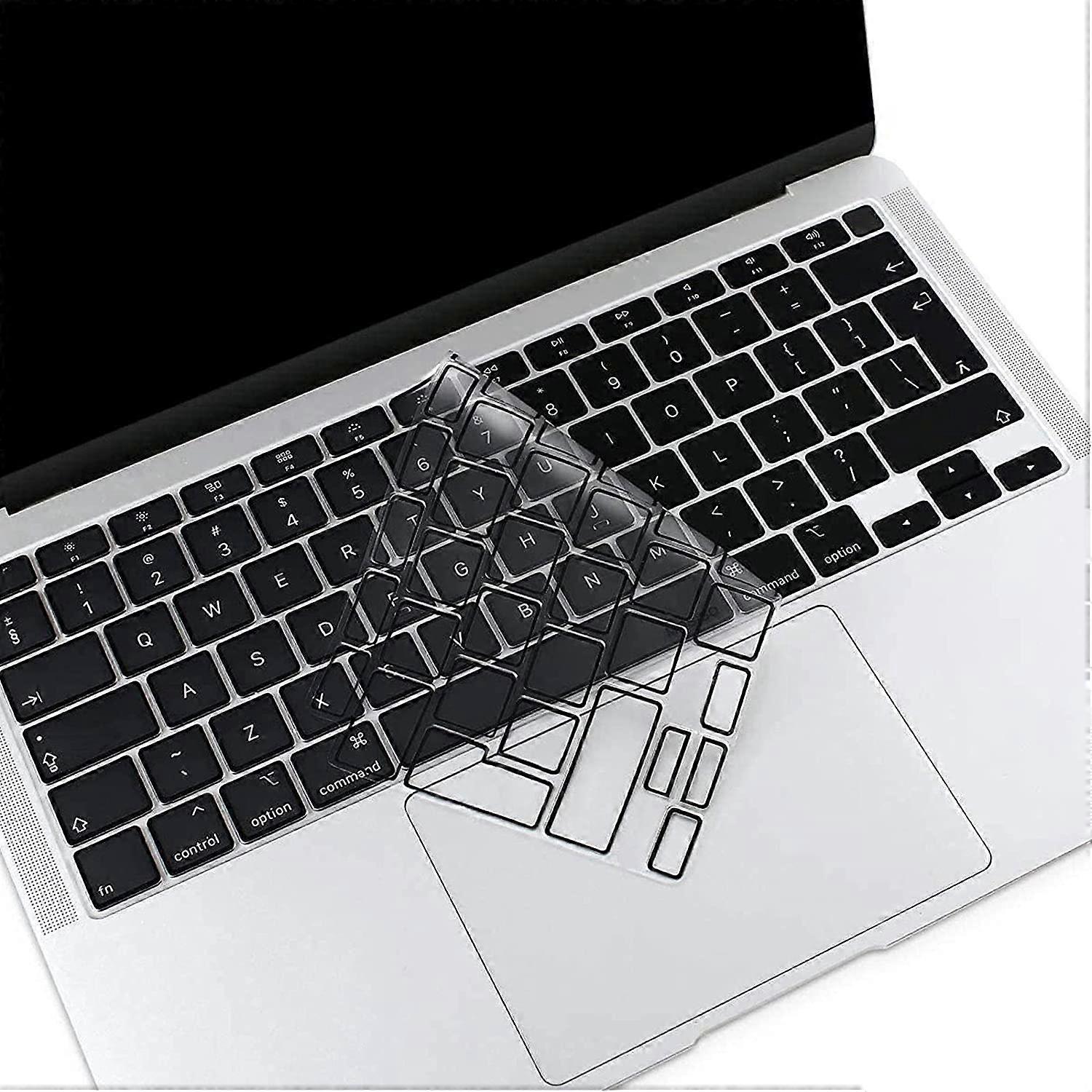 Black  Ultra Thin TPU Keyboard Cover Only Compatible with MacBook Air 13 inch 2022 2021 2020 A2337 M1 A2179 Backlit Magic Keyboard with Retina Display