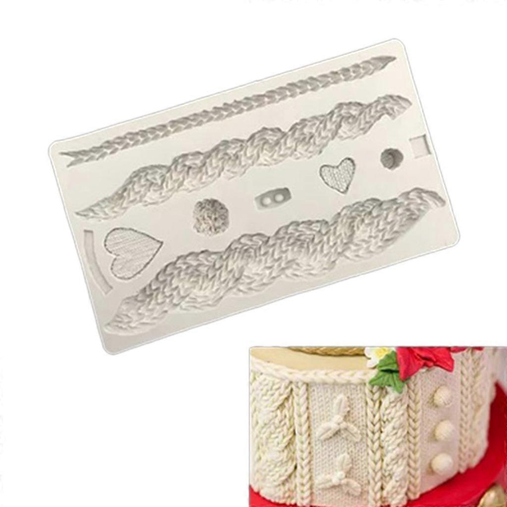 Biscuit Cookie Cutter Knitted Texture Cake Chocolate Clay Baking Polymer Craft