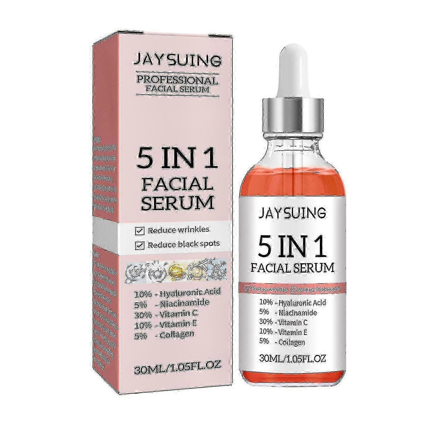 Jaysuing 5combine1フェイシャルセラム肌に栄養を与え、美しくし、肌に潤いを与え、しわを防ぎます。
