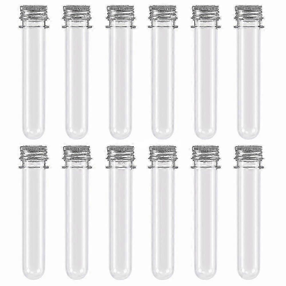 50 Pcs Plastic Test Tubes,45ml Clear Test Tube With Caps