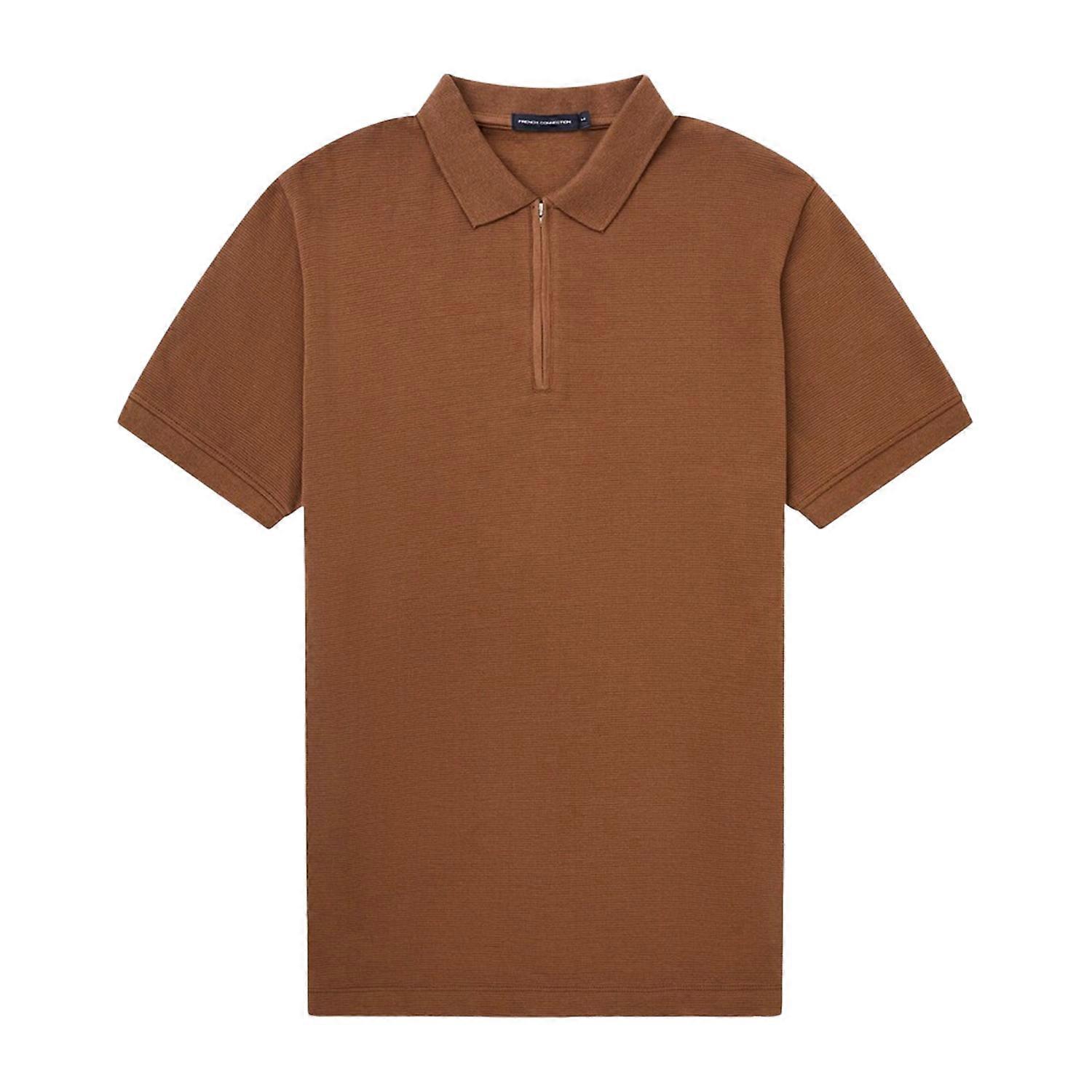 French Connection Ottoman Zip Polo Shirt