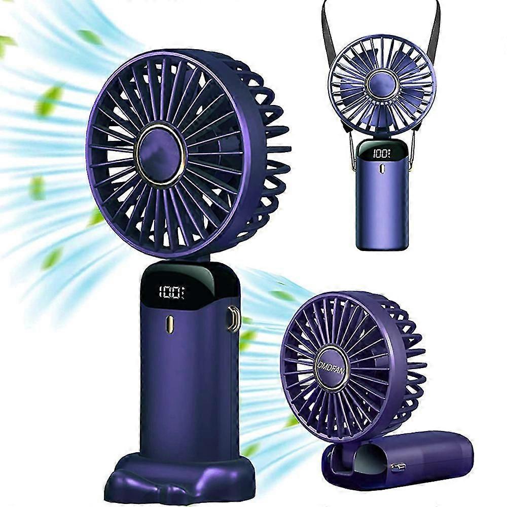Mini Handheld Fan, Portable Personal Fan Adjustable Usb Rechargeable  Small Desk Fan