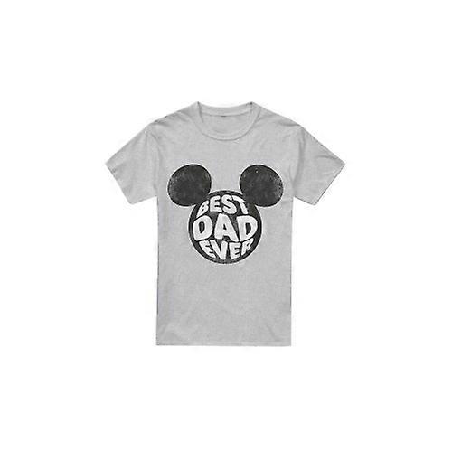 Disney Mens Best Dad Ever Mickey Mouse T-Shirt