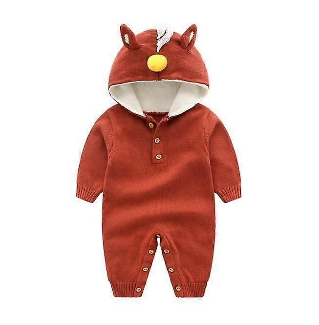 Newborn Cotton Knitted Sweater Romper Longsleeve Outfit