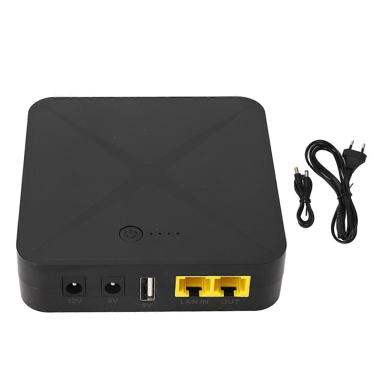 Mini UPS 5V 9V 12V 48V POE Port Uninterruptible Power Supply 8000mAh 18Wh UPS Battery Backup for Cam