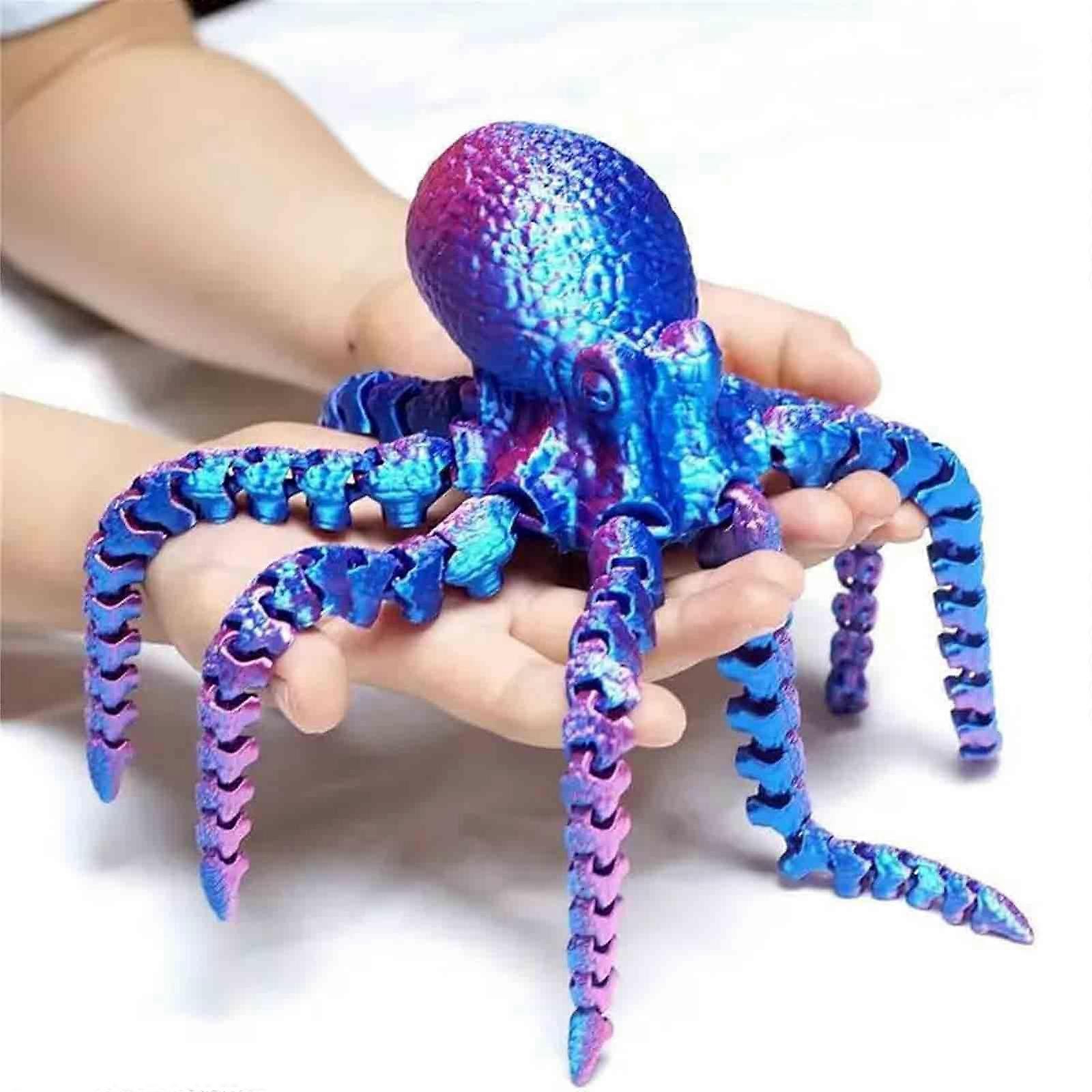 Articulated 3D Printed Octopus - Realistic Design for Decoration