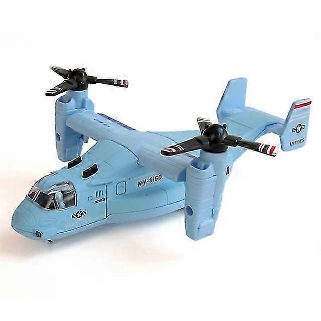 סגסוגת Diecast Osprey V22 מסוק אור למשוך לאחור Millity תחבורה מטוסים מכונת ילדים אוסף צעצוע מטוסים דגם -ZY