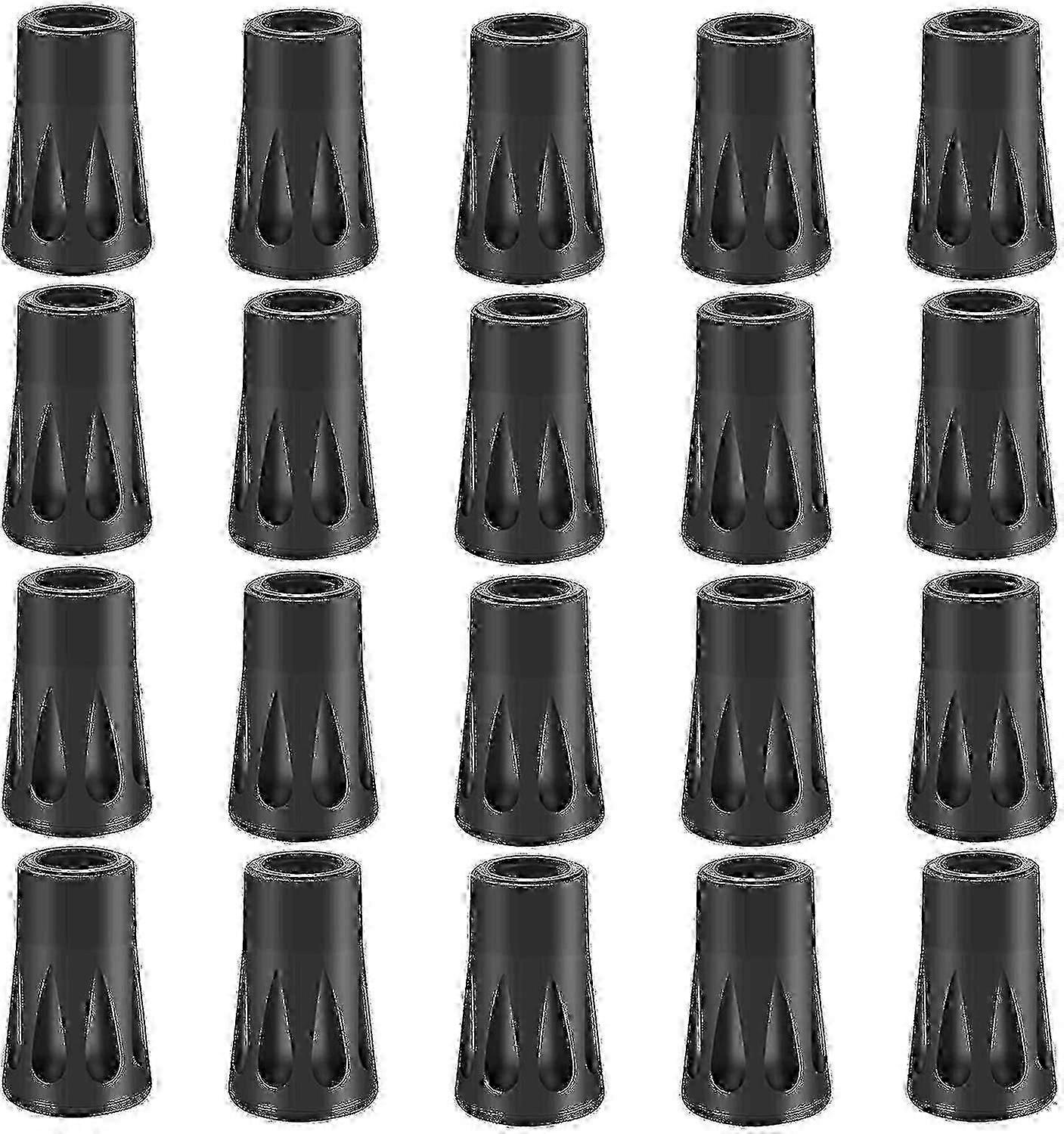 20 X Rubber Buffer Set Hiking Poles Rubber Buffer Nordic Walking Pads