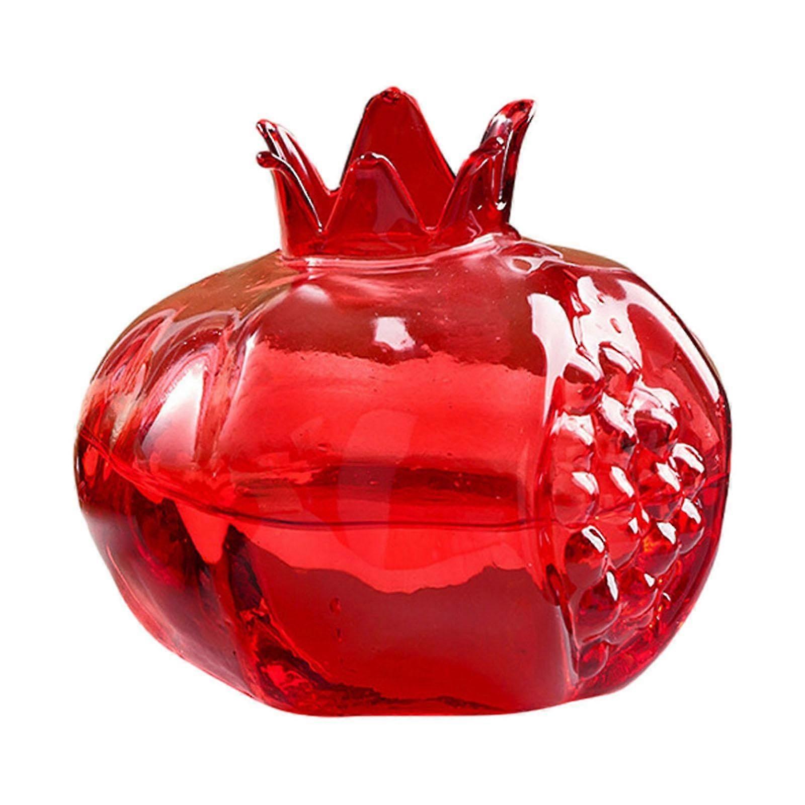 Glass Vase Hydroponic Pomegranate Shaped Red Chinese Year Centerpiece 86cm x 97cm