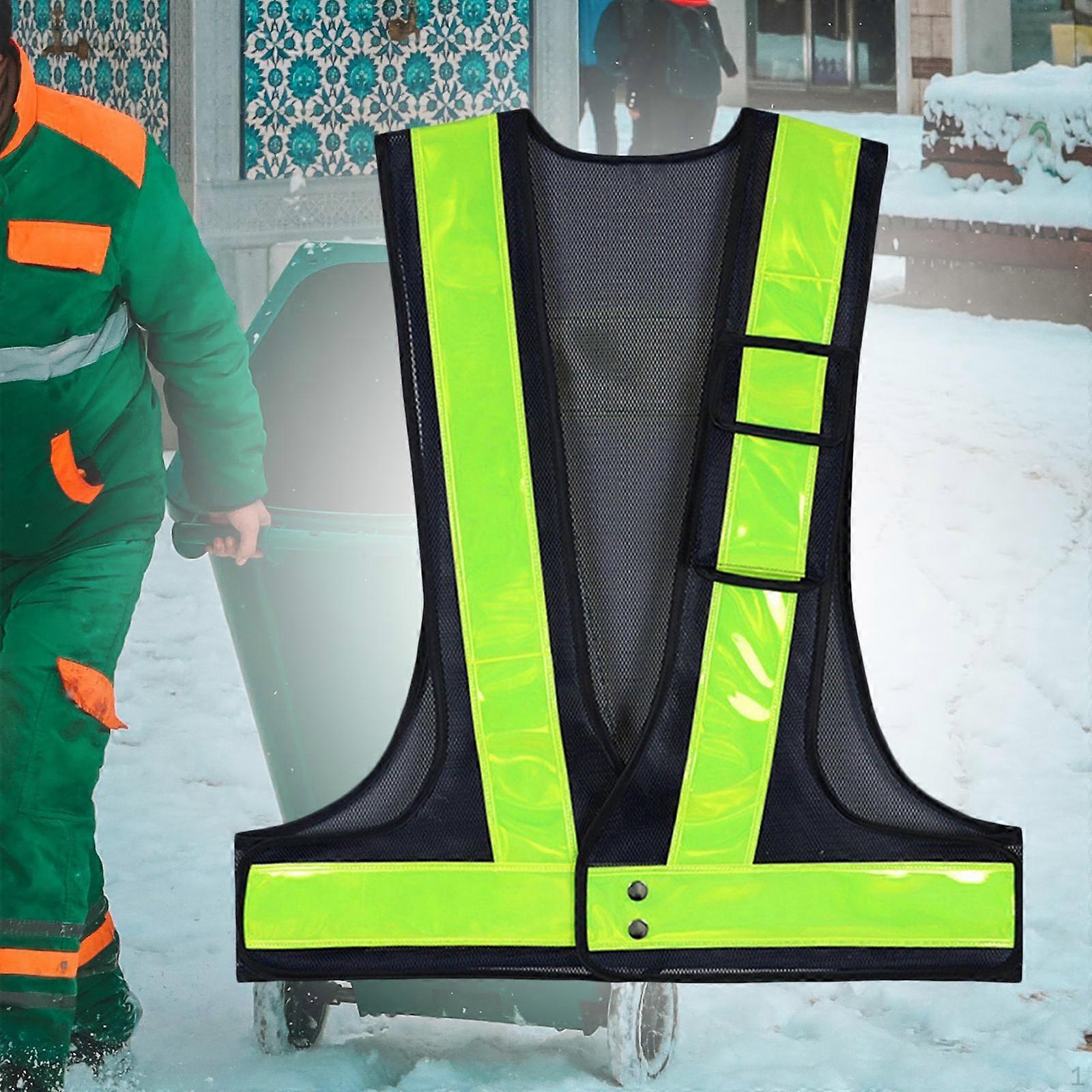 Adjustable Reflective Safety Vest for Outdoor Activities