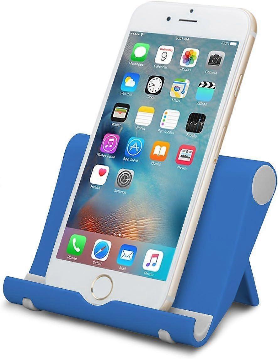 Desk Cell Phone Stand,Portable Foldable Cellphone Stand Holder for Office,Adjustable iPhone Stand Compatible with All Mobile Phone, iPhone, iPad, Tabl