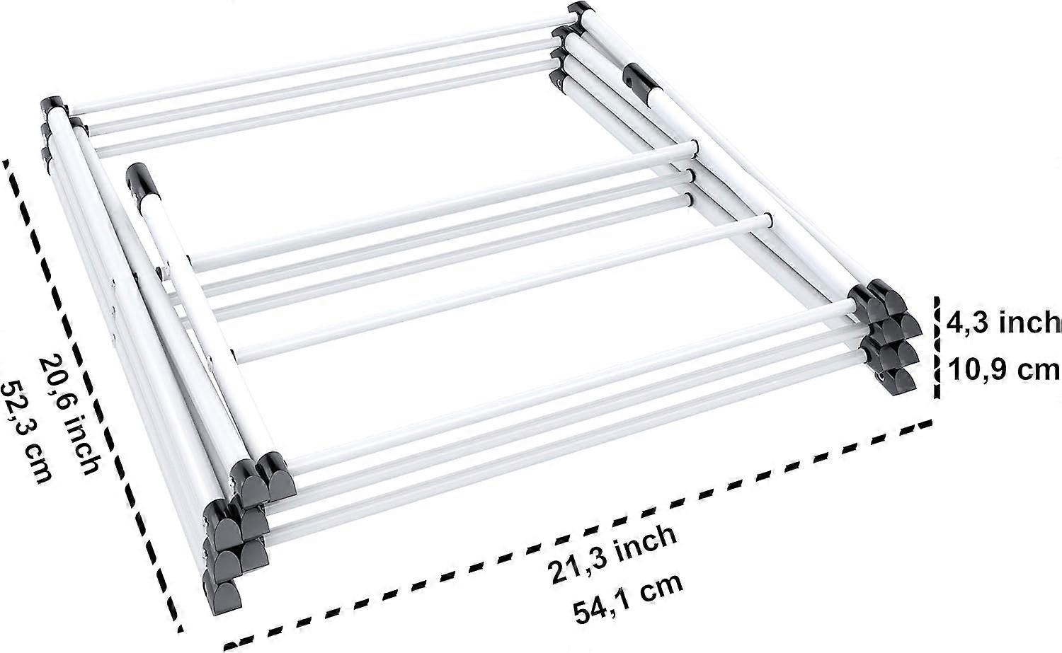 Foldable Clothes Drying Laundry Rack for Indoor Use, Adjustable, Multi-Functional, Space-Saving Design, Strong Steel Construction