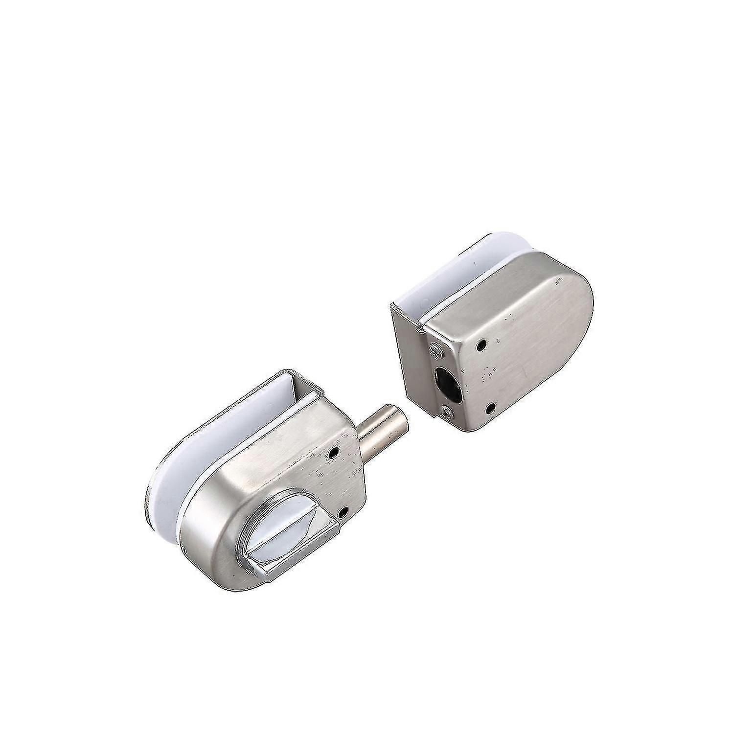 ステンレス鋼、ガラスドアラッチロック/、138a、穴あけなし、二重ガラスドア用、フレームレスGL