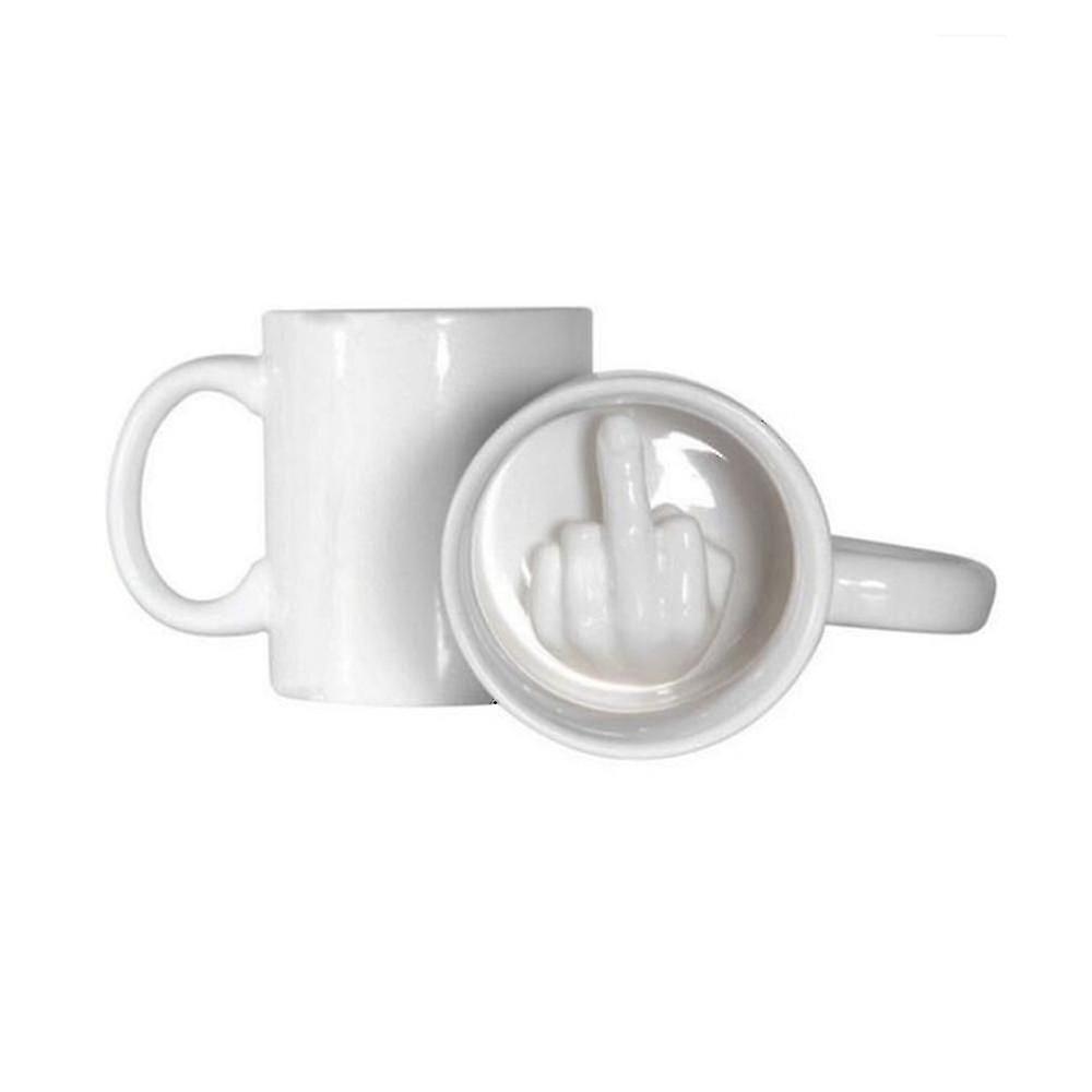 Funny Spoof Creative Middle Finger Ceramic Cup