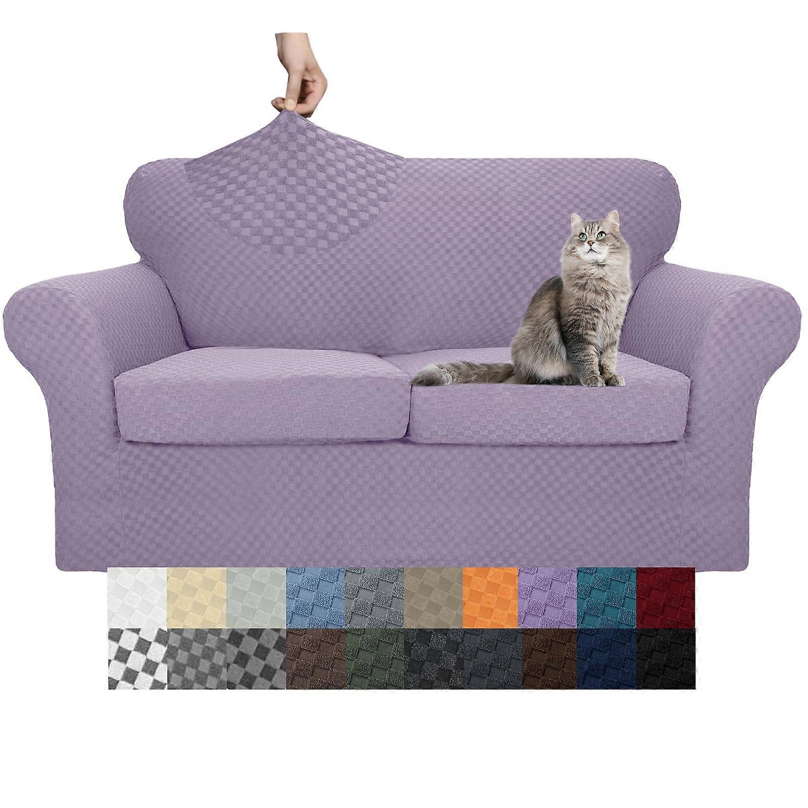 3 pack sofa cover plaid pattern for pets
