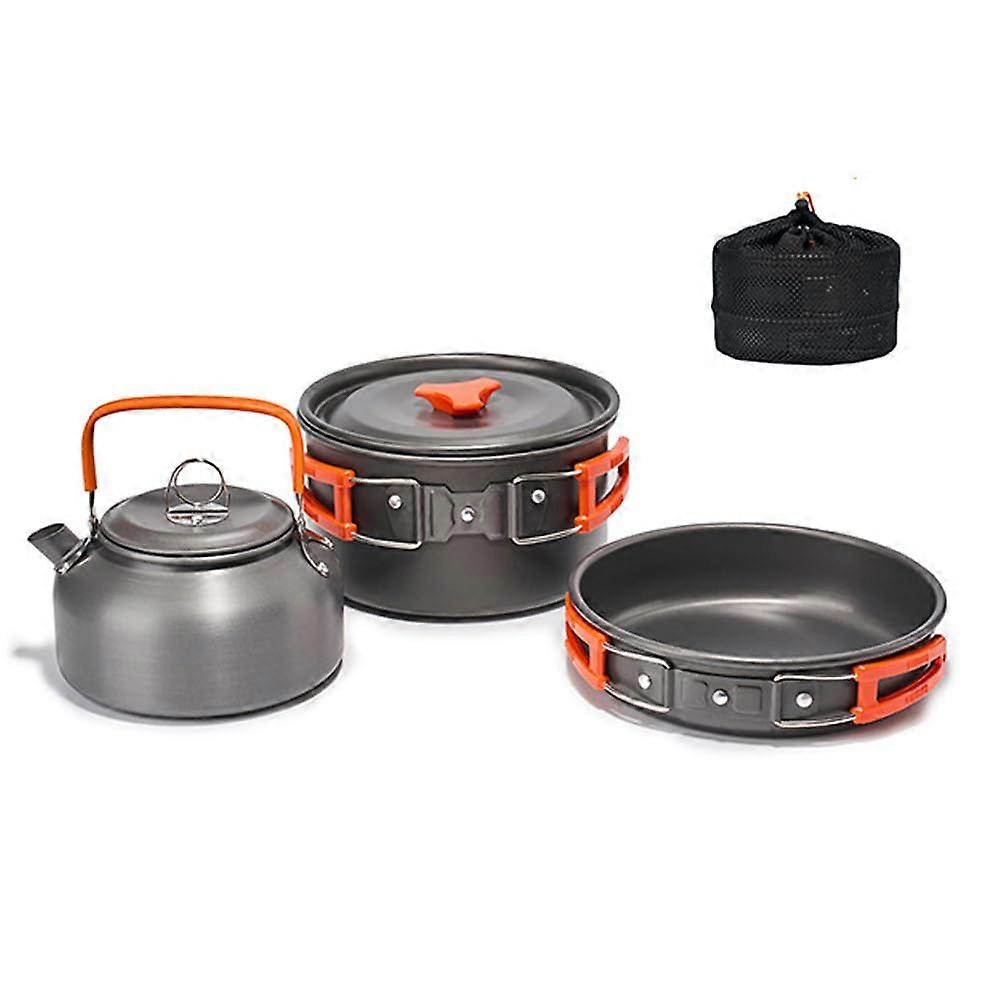 4pcs Cookware Mess Kit for Camping Hiking