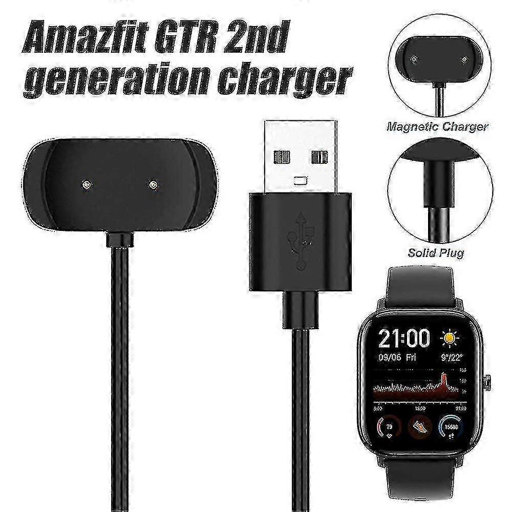 Laddarkabel för Amazfit Gts 2, Gts 2 Mini, Gts 2e, Gtr 2, Gtr 2e, Gts 4 Mini, T-rex Pro, Bip 3, Bi