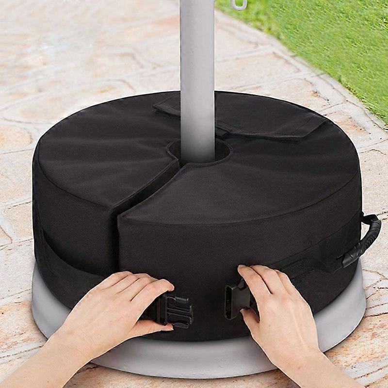 Outdoor Strong Black Camping Beach Party Weight Bag Umbrella Base Company Weight Bags Empty Round Patio Umbrella Gravity Base