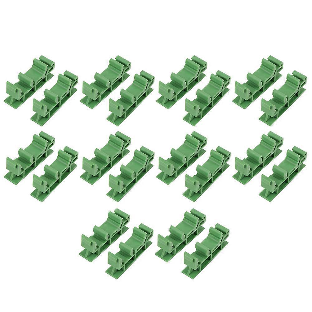 10sets 35mm PCB DIN C45 Rail Adapter Circuit Board Mounting Bracket Stand Carrier