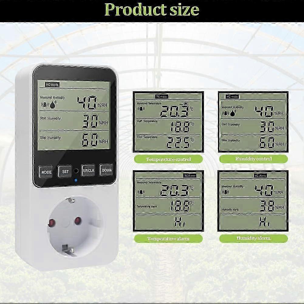 Humidity Controller, Temperature Controller Socket 230 V, Temperature Switch, Socket Thermostat Swi