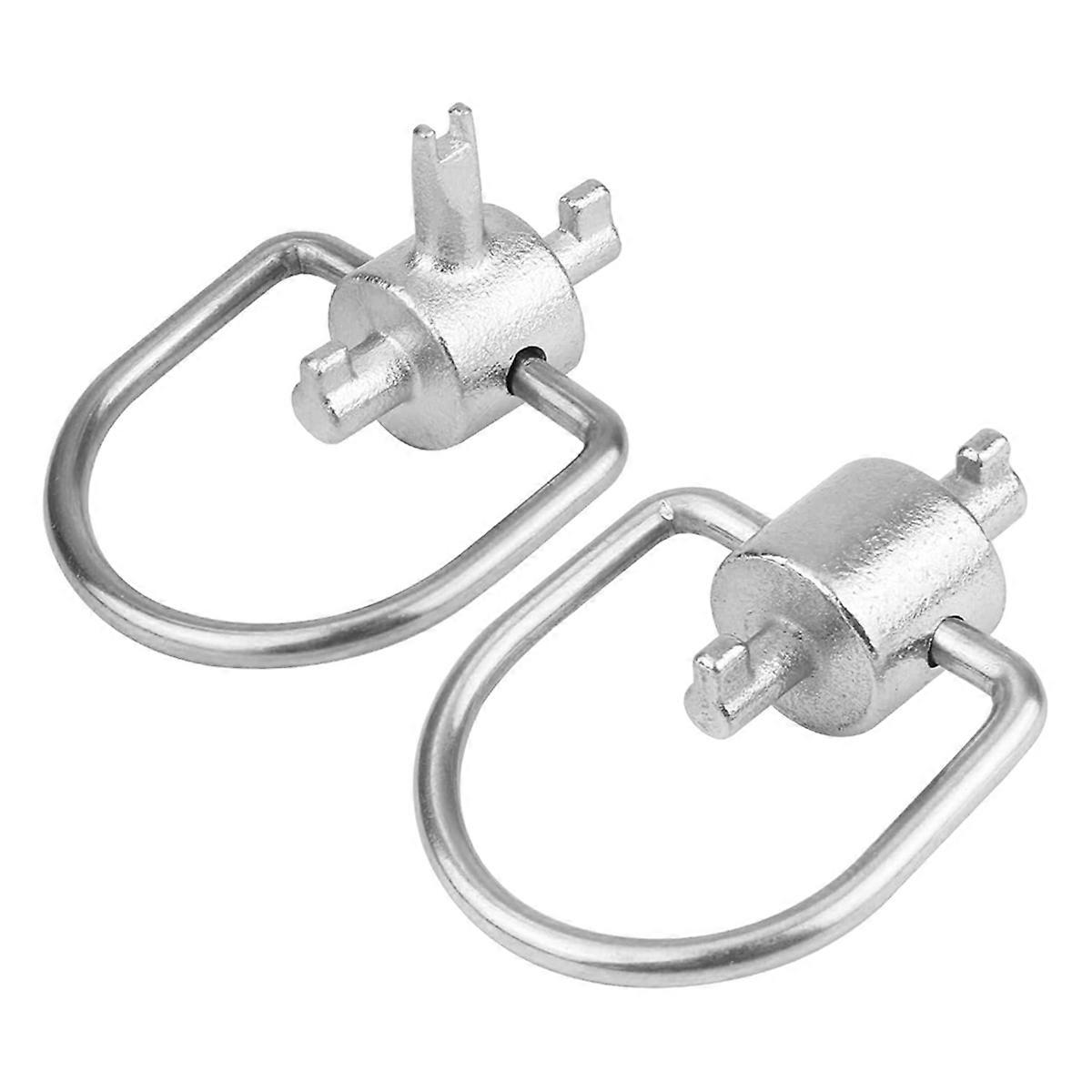 2pcs HVAC Refrigeration Keys Compatible R410A,R22 and Universal Refrigerant Caps, Used to Remove Re