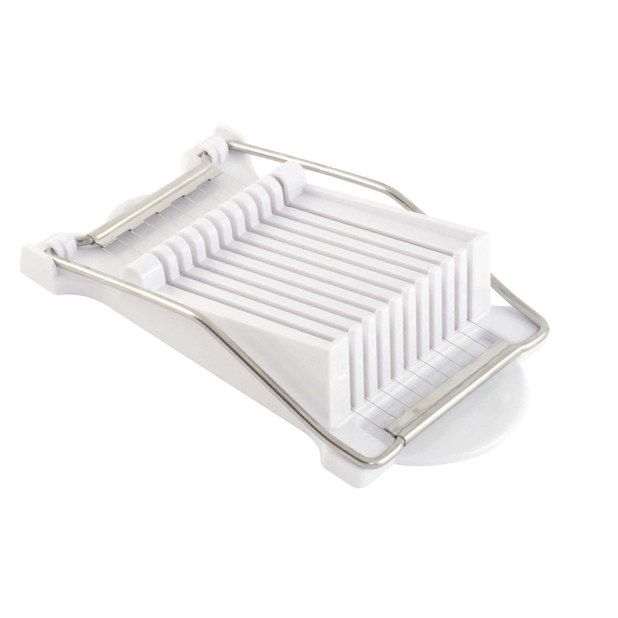 Luncheon Meat Slicer with Stainless Steel Wires, Cuts 9 Slices, Ideal for Kitchen Use, Durable Design and Easy Storage