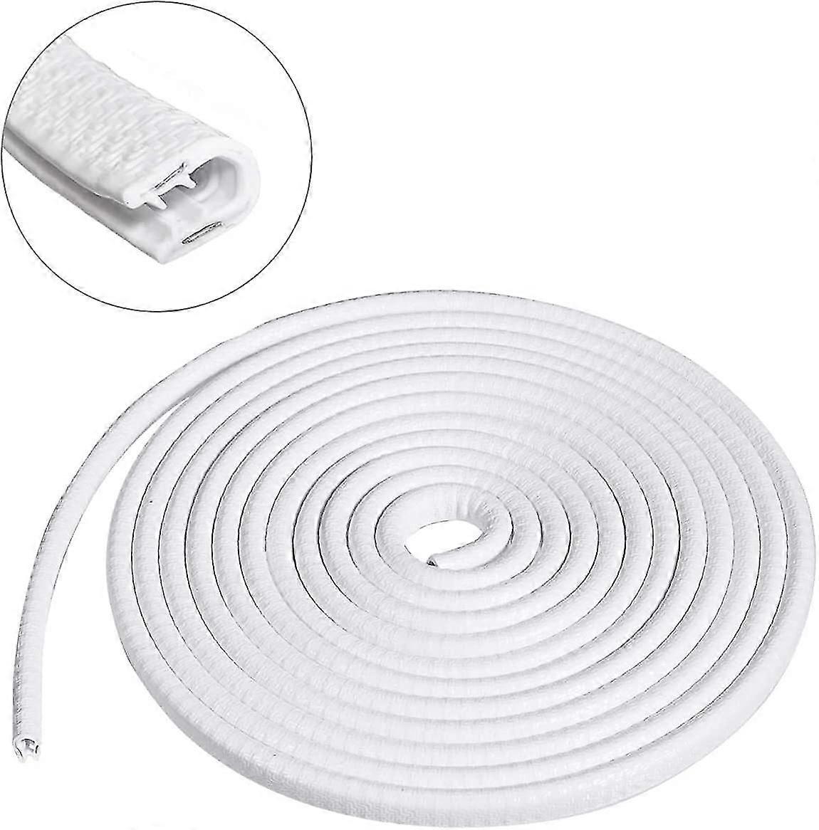 4M سيارة باب حافة حامي المطاط المعدن الباب حافة الوفير حامي U شكل حارس قطاع قارب سيارة أبيض