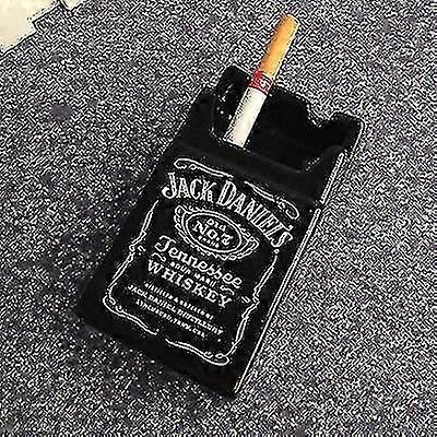 Jack Daniel's Creative Ceramic Tobacco Cigarette Packaging Shape Ashtray