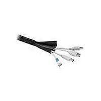 MicroConnect - Kaapelin kääre koukulla & silmukkakiinnitys - musta