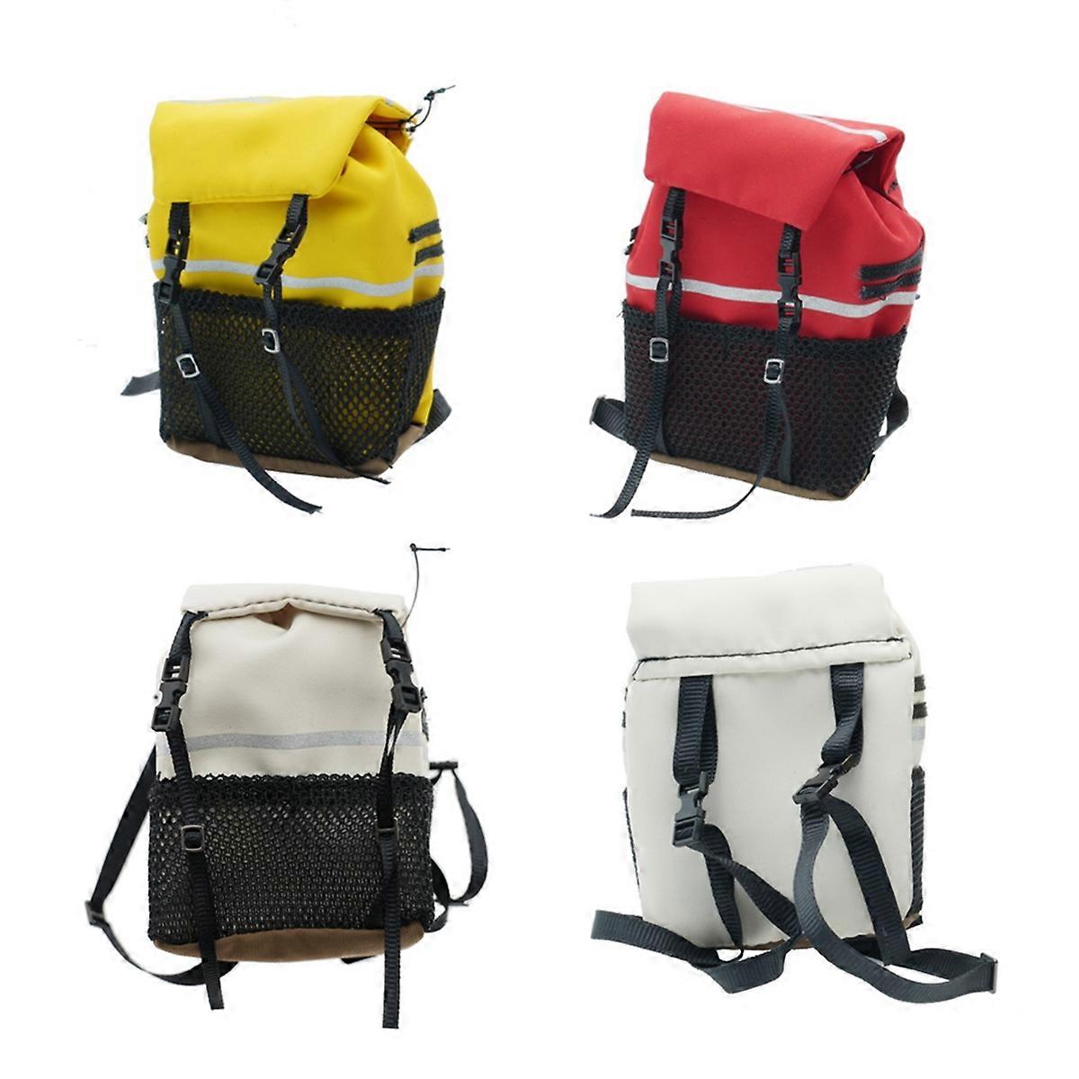 Miniature Decoration Scale Simulation Backpack for 1/10 1/8 RC Crawler Car White