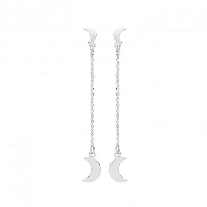 Acotis Silver Drop Earrings Rhodium Plated G51225