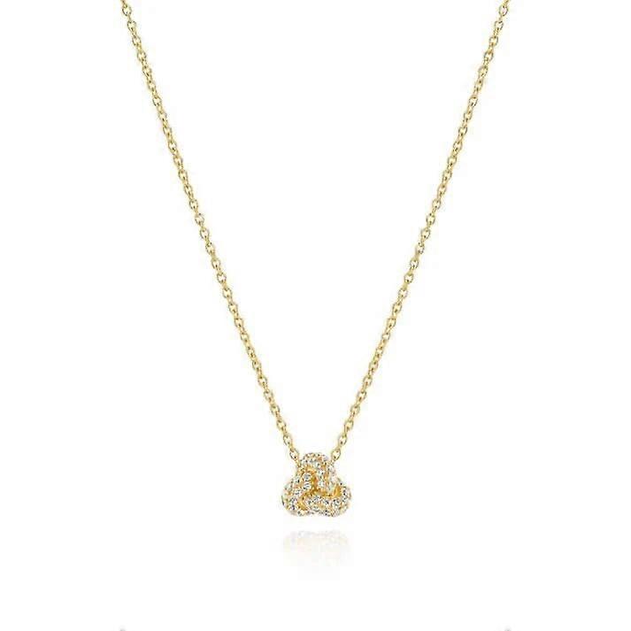 Gold Plated Imperia Piccolo Necklace SJ-N10751-CZ-YG
