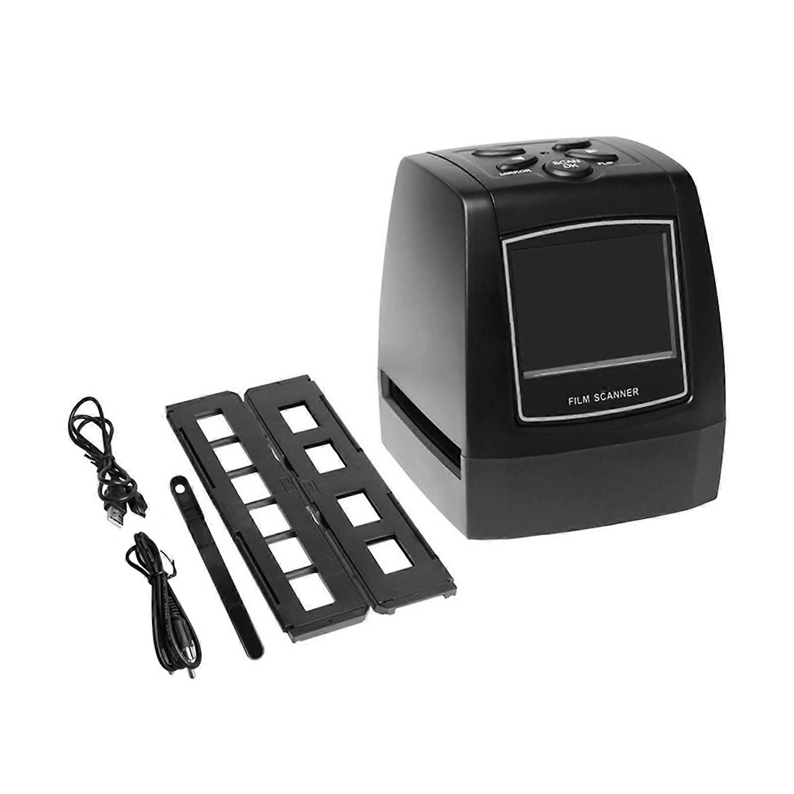 Scanner de films numériques 35 mm/135 mm, écran LCD TFT 2,4 pouces, prise en charge de la prévisualisation et de la lecture, noir