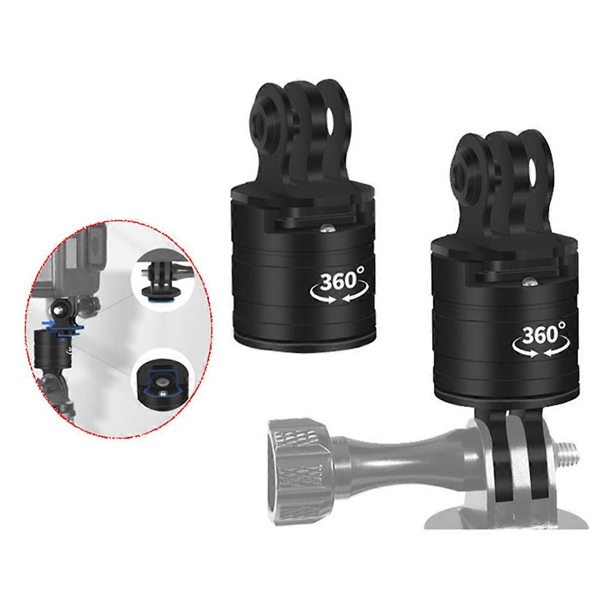 For Gopro 12 Adapter 1/4 Inch Tripod Alloy Mount 360 Rotate a Type