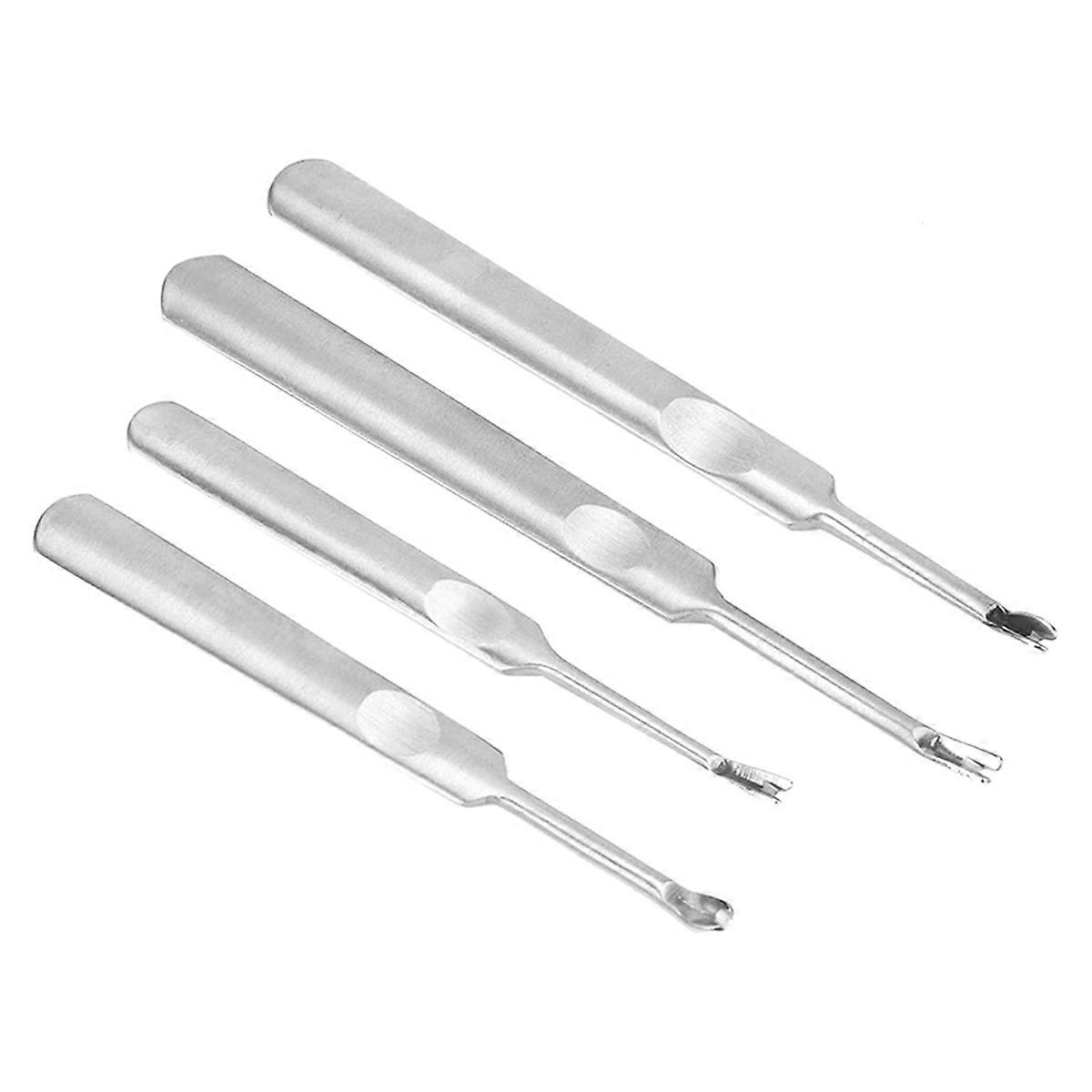 DIY Leather Craft Tools, Leather Groover 4Pcs Leather Carving Tool