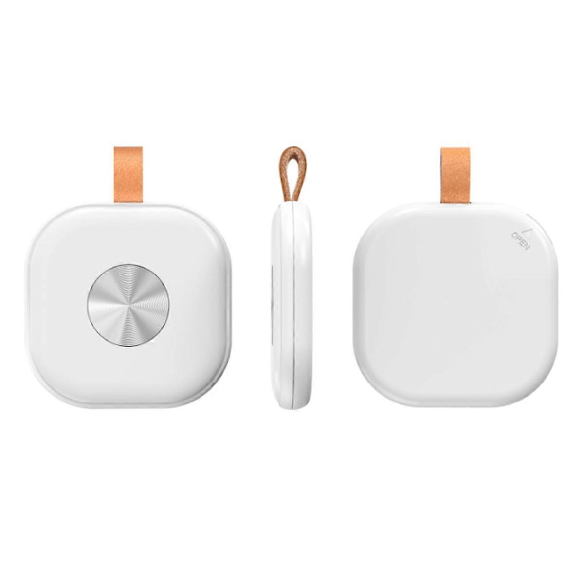 Key Finder Tracker for Find My with Keychain, White