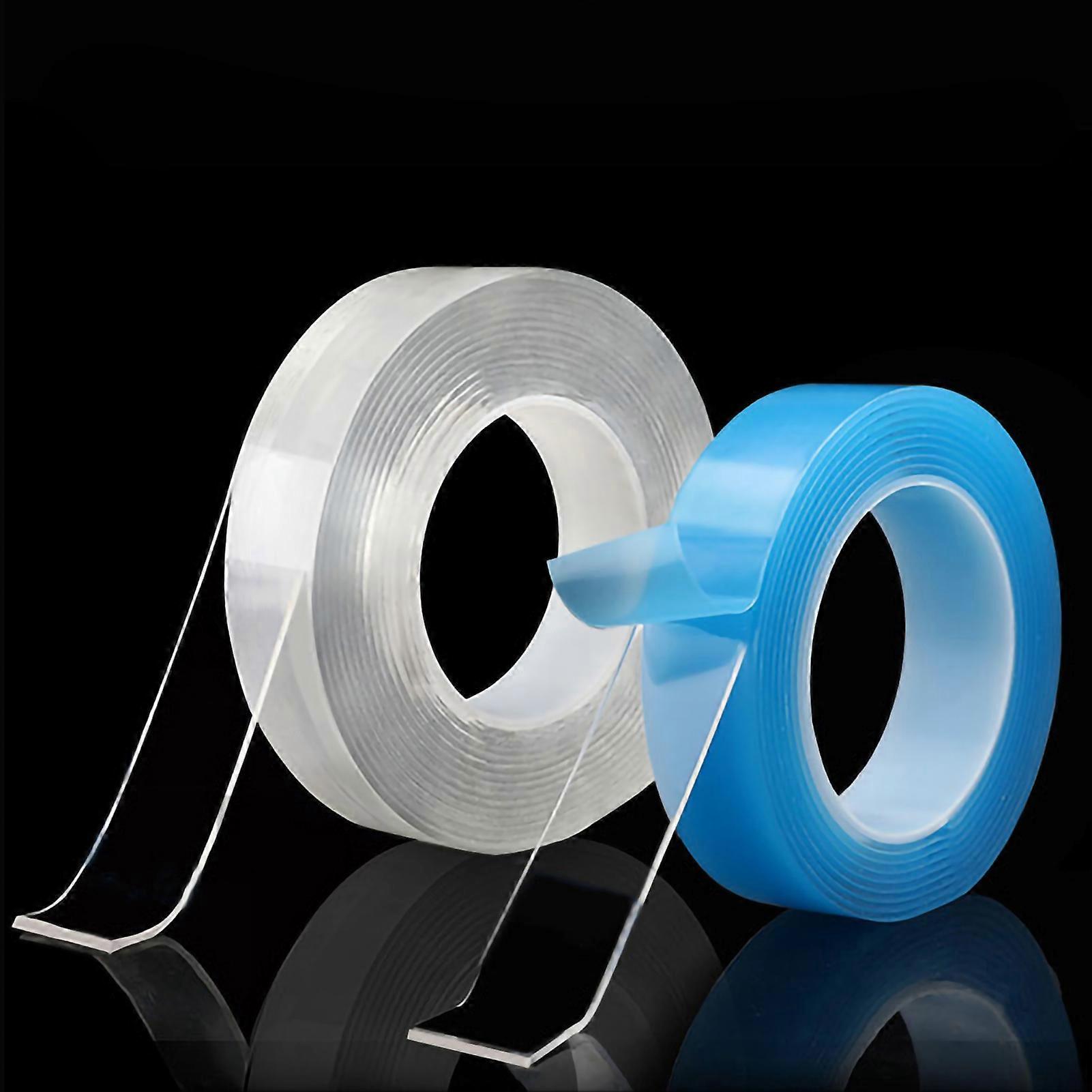 0.08in Thick Double-Sided Clear Tape for Versatile Reuse