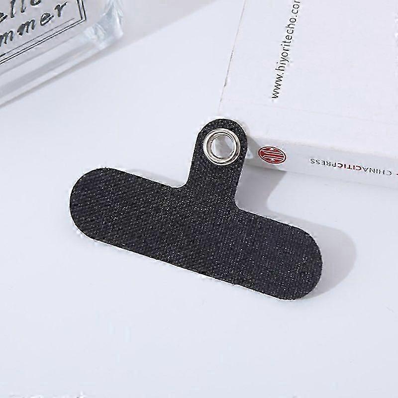 6Pcs Phone Strap Lanyard Tab Gasket Replacement Tether Denim Cloth Patch Clip
